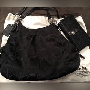 Authentic Coach bag with wallet - barely used in great condition- available 2027